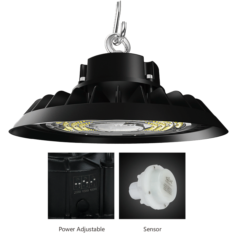 100W/150W/200W Tunable UFO LED High Bay Light – 5000K Daylight